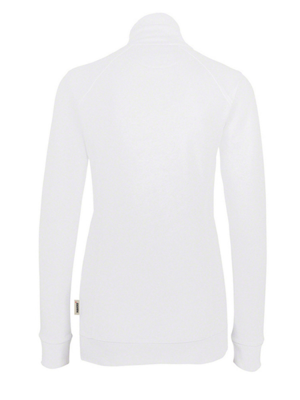 Damen College Sweatjacke Weiss